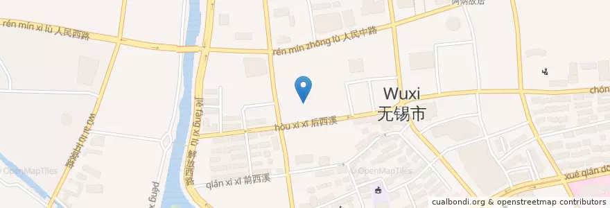 Mapa de ubicacion de Fragant Camphor en China, Wuxi City, Liangxi District.