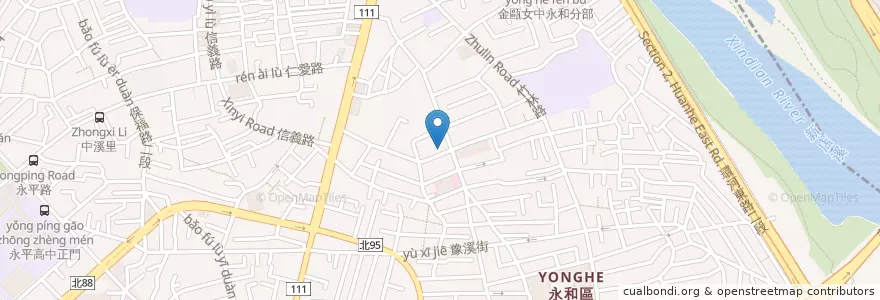Mapa de ubicacion de Cama Café en تايوان, تايبيه الجديدة, 永和區.