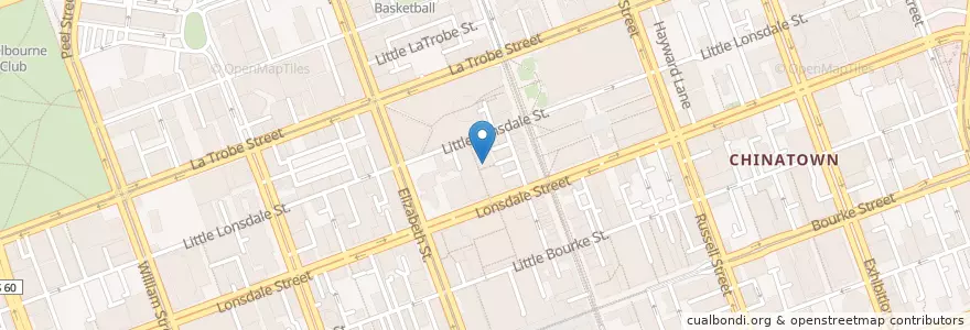 Mapa de ubicacion de Rustica Canteen en Australia, Victoria, City Of Melbourne.