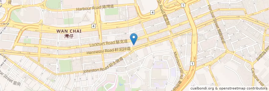 Mapa de ubicacion de 新寧藥房 Sunning Dispensary en Китай, Гуандун, Гонконг, Гонконг, Новые Территории, 灣仔區 Wan Chai District.