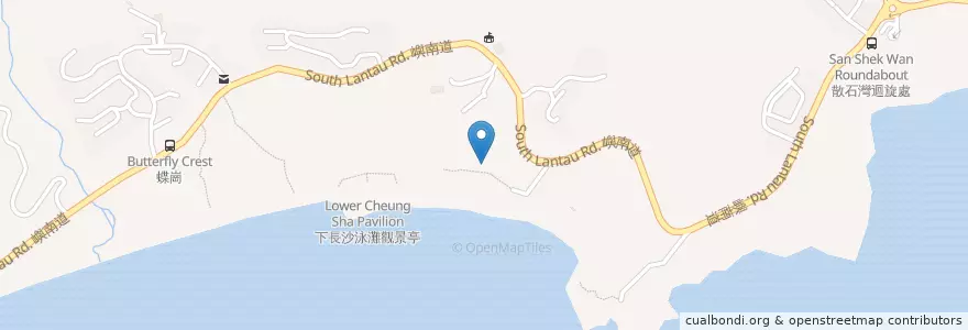 Mapa de ubicacion de Le Jardon de Sophie en 중국, 홍콩, 광둥성, 신제, 離島區 Islands District.