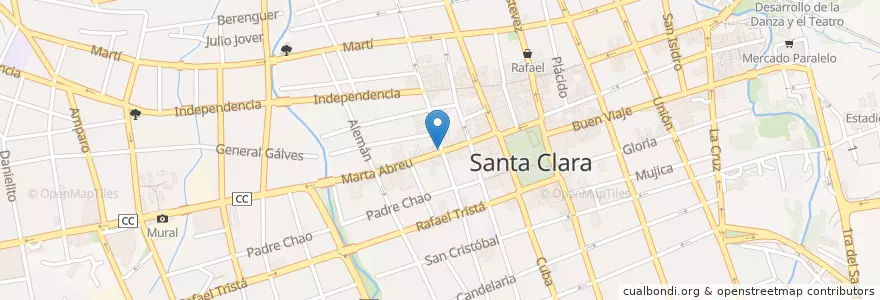 Mapa de ubicacion de Blanche Bar en 쿠바, Villa Clara, Santa Clara, Ciudad De Santa Clara.