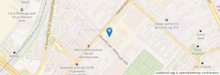 Mapa de ubicacion de Шеф Амазония en Rusia, Центральный Федеральный Округ, Москва, Центральный Административный Округ, Тверской Район.