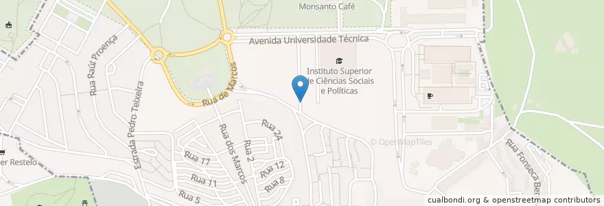 Mapa de ubicacion de Ajuda en 포르투갈, Área Metropolitana De Lisboa, Lisboa, Grande Lisboa, 리스본, Ajuda.