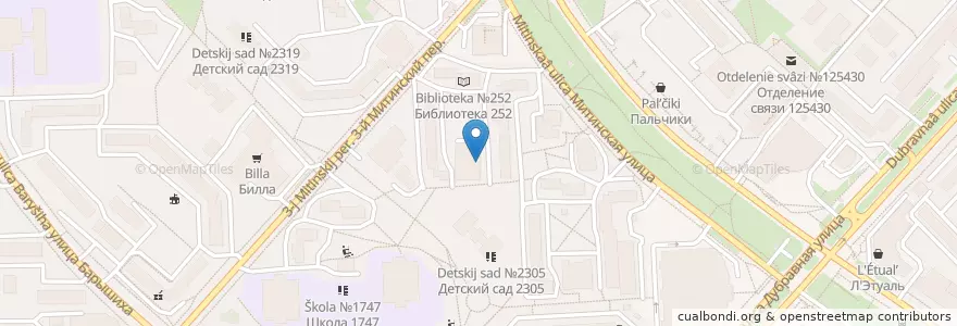 Mapa de ubicacion de Корги-вет en Russie, District Fédéral Central, Moscou, Северо-Западный Административный Округ, Район Митино.