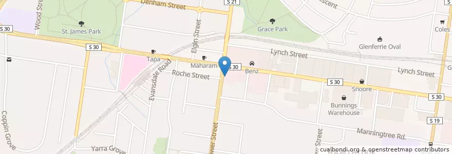 Mapa de ubicacion de Power Medical en Australia, Victoria, City Of Boroondara.