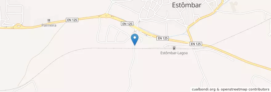 Mapa de ubicacion de Estômbar e Parchal en Portekiz, Algarve, Algarve, Faro, Lagoa, Estômbar E Parchal.