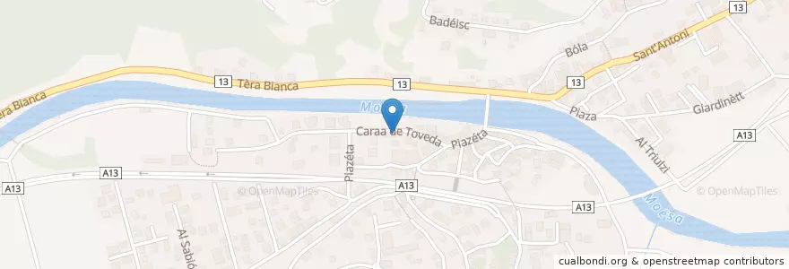 Mapa de ubicacion de Studio Dentistico en Suíça, Grisões, Moësa, Roveredo (Gr).