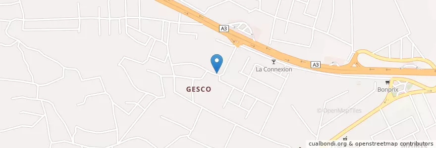 Mapa de ubicacion de École maternelle Tibe Raymond en Costa De Marfil, Abiyán, Yopougon.