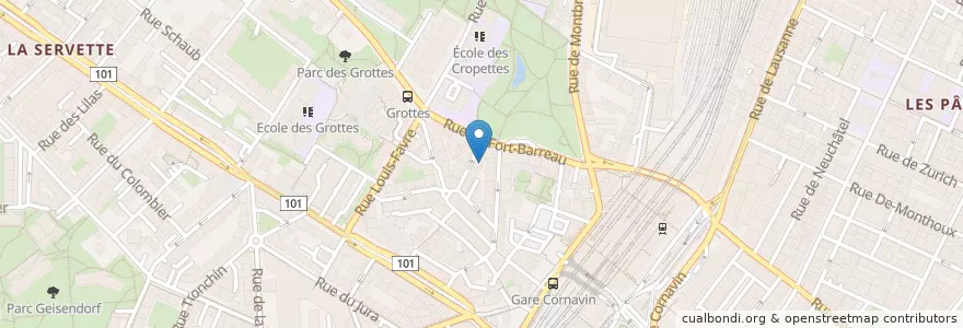Mapa de ubicacion de Local 6 en 瑞士, 日內瓦, 日內瓦, Genève.
