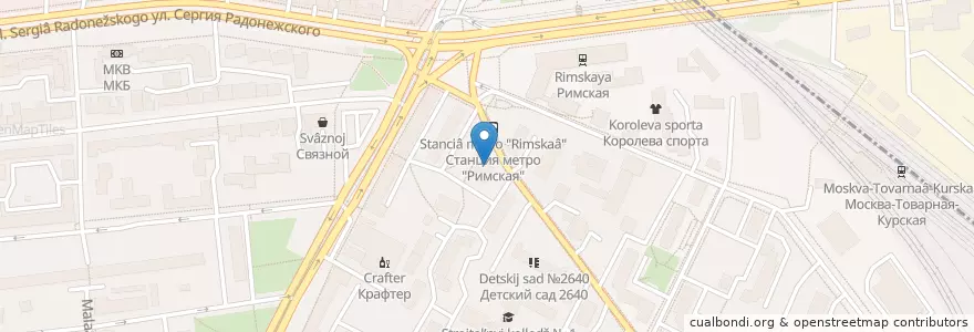 Mapa de ubicacion de Почта Банк en Rusia, Центральный Федеральный Округ, Москва, Юго-Восточный Административный Округ.