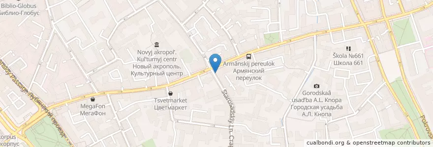 Mapa de ubicacion de Ozon Box en Rusland, Centraal Federaal District, Moskou, Центральный Административный Округ, Басманный Район.