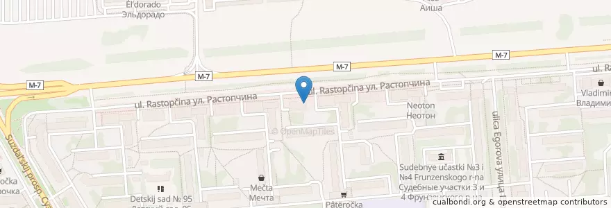 Mapa de ubicacion de Сбербанк en Rusia, Distrito Federal Central, Óblast De Vladímir, Городской Округ Владимир.