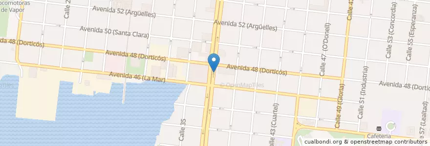 Mapa de ubicacion de Casa Prado Cafeteria en كوبا, Cienfuegos, Cienfuegos, Ciudad De Cienfuegos.