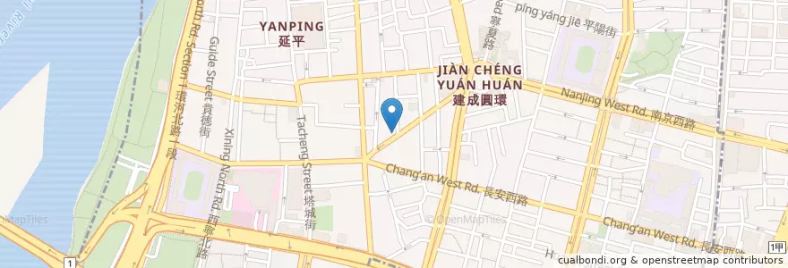 Mapa de ubicacion de 景鈞診所 en 臺灣, 新北市, 臺北市, 大同區.
