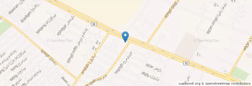 Mapa de ubicacion de مسجد جامع المهدی en Iran, استان البرز, شهرستان کرج, بخش مرکزی شهرستان کرج, کرج.