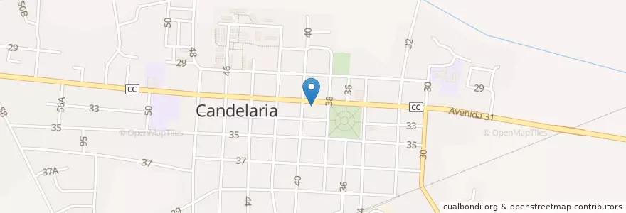 Mapa de ubicacion de Mercado Industrial Artesanal en 古巴, Artemisa, Candelaria.