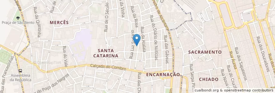 Mapa de ubicacion de Acarajé do Carol en Portugal, Área Metropolitana De Lisboa, Lissabon, Grande Lisboa, Lissabon, Misericórdia.