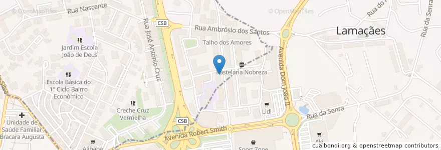 Mapa de ubicacion de Millennium BCP en Португалия, Северный, Braga, Каваду, Braga.