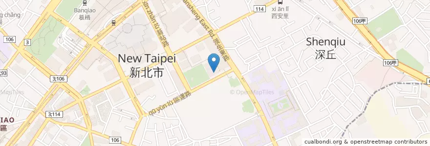 Mapa de ubicacion de Louisa Coffee en تايوان, تايبيه الجديدة, 板橋區.