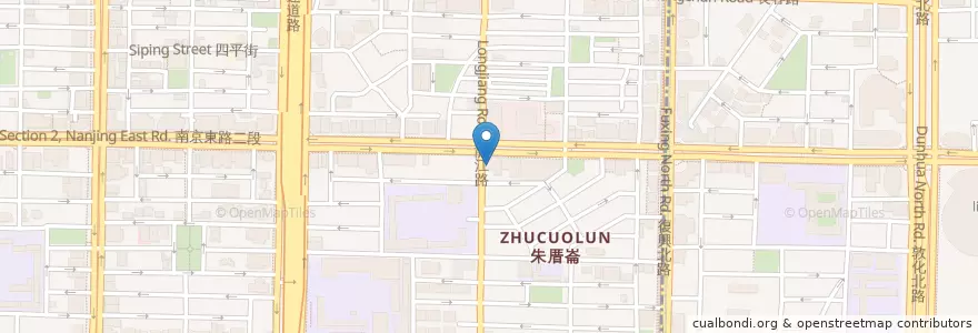 Mapa de ubicacion de Chiffon en Taiwan, 新北市, Taipei, 中山區.