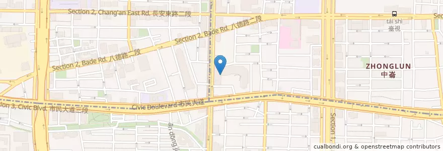 Mapa de ubicacion de Again Cafe en تايوان, تايبيه الجديدة, تايبيه, 松山區.