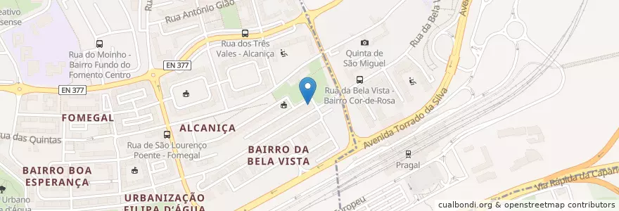 Mapa de ubicacion de Sem Publicidade en Portugal, Área Metropolitana De Lisboa, Setúbal, Península De Setúbal, Almada, Almada, Cova Da Piedade, Pragal E Cacilhas.