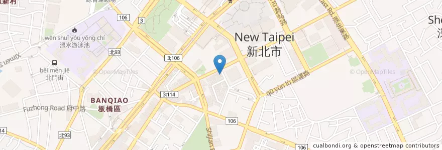 Mapa de ubicacion de Louisa Cafe en Tayvan, 新北市, 板橋區.