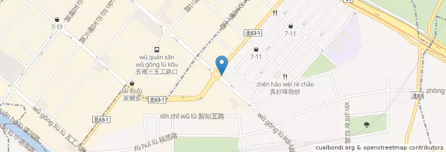 Mapa de ubicacion de 八方雲集 en Taiwan, New Taipei.