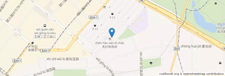 Mapa de ubicacion de 冠霖牙醫 en تایوان, 新北市, 新莊區.