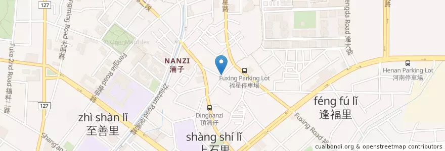 Mapa de ubicacion de 大麻粉圓 en تایوان, تایچونگ, 西屯區.