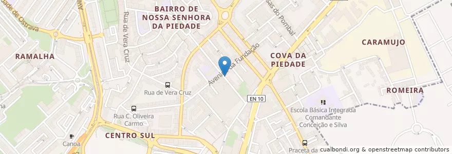 Mapa de ubicacion de Repsol en Portugal, Área Metropolitana De Lisboa, Setúbal, Península De Setúbal, Almada.