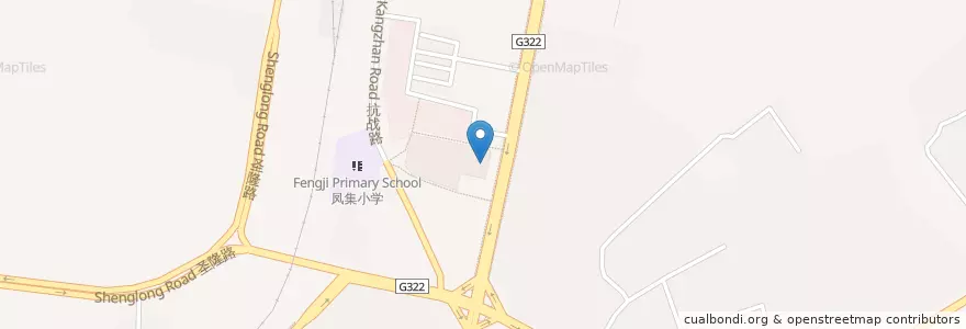 Mapa de ubicacion de 肯德基 en 중국, 광시 좡족 자치구, 桂林市, 叠彩区, 北门街道.