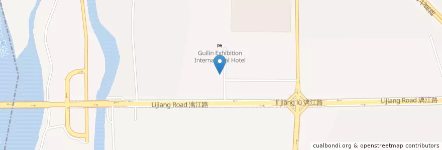 Mapa de ubicacion de 麦当劳 en China, Guangxi, 桂林市, 七星区.