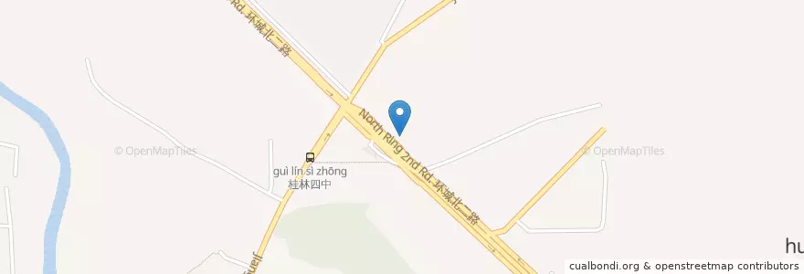 Mapa de ubicacion de 华莱士 en Chine, Guangxi, 桂林市, 七星区.