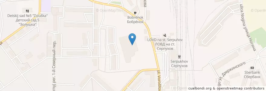 Mapa de ubicacion de Бургер кинг en 俄罗斯/俄羅斯, Центральный Федеральный Округ, 莫斯科州, Городской Округ Серпухов.