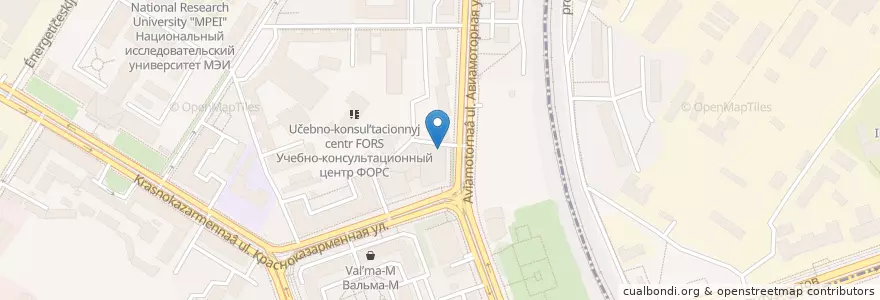 Mapa de ubicacion de One Bucks Coffee en ロシア, 中央連邦管区, モスクワ, Юго-Восточный Административный Округ, Район Лефортово.