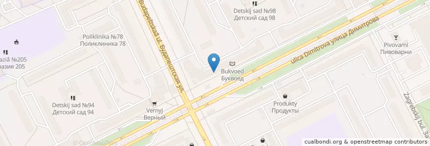 Mapa de ubicacion de Первая Помощь en Russia, Northwestern Federal District, Leningrad Oblast, Saint Petersburg, Фрунзенский Район, Георгиевский Округ.