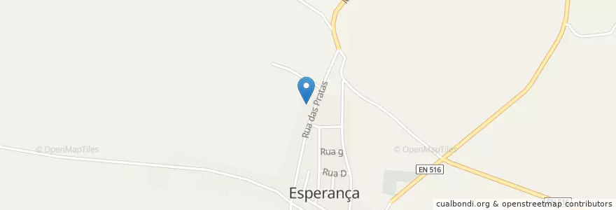 Mapa de ubicacion de Esperança en Portugal, Alentejo, Portalegre, Alto Alentejo, Arronches, Esperança.