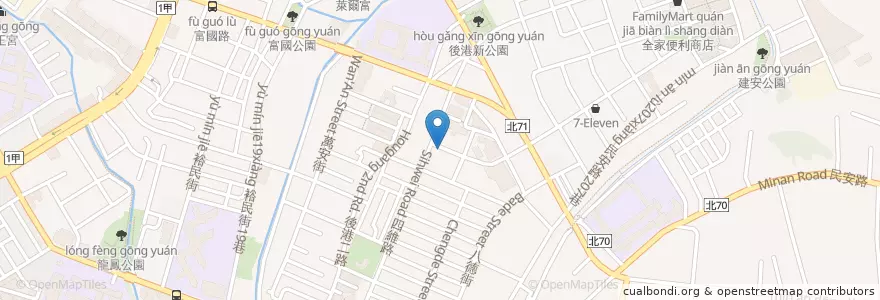 Mapa de ubicacion de 日船章魚小丸子 en Тайвань, Новый Тайбэй, 新莊區.