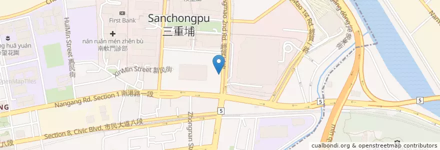 Mapa de ubicacion de 川．椒好運 en Taiwan, 新北市, Taipé, 南港區.