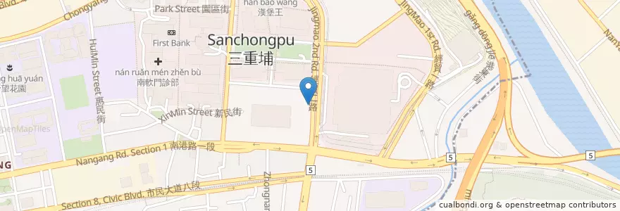 Mapa de ubicacion de 炸雞大師 en 臺灣, 新北市, 臺北市, 南港區.