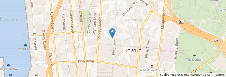 Mapa de ubicacion de Joe & The Juice en Austrália, Nova Gales Do Sul, Council Of The City Of Sydney, Sydney.