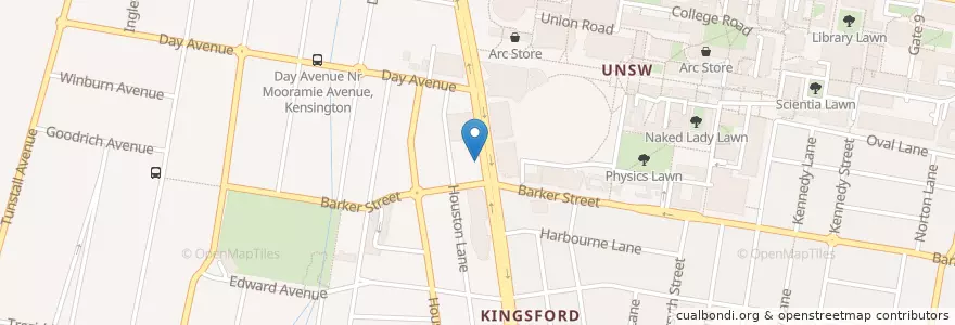 Mapa de ubicacion de Uniside Cafe en 오스트레일리아, New South Wales, 시드니, Randwick City Council.