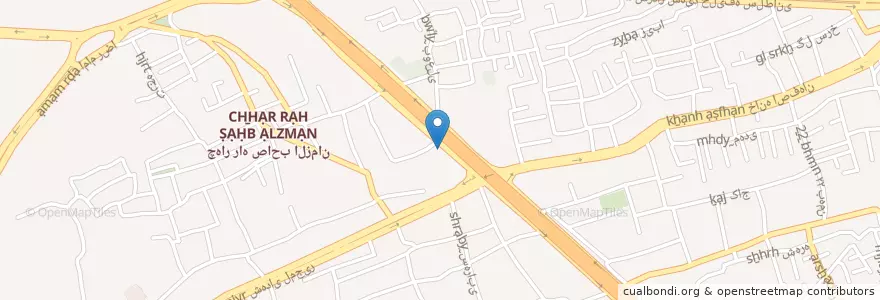 Mapa de ubicacion de مدرسه دخترانه en İran, İsfahan Eyaleti, شهرستان اصفهان, بخش مرکزی شهرستان اصفهان, اصفهان.