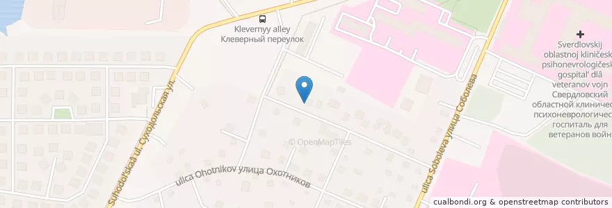 Mapa de ubicacion de Достойная Старость en Russia, Ural Federal District, Sverdlovsk Oblast, Yekaterinburg Municipality.