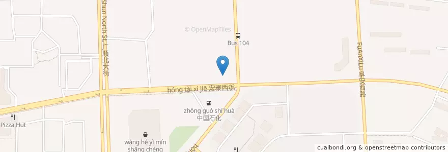 Mapa de ubicacion de 随心湘菜馆 en 中国, 北京市, 河北省, 朝阳区.