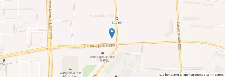 Mapa de ubicacion de 沙县小吃 en Chine, Pékin, Hebei, 朝阳区 / Chaoyang.