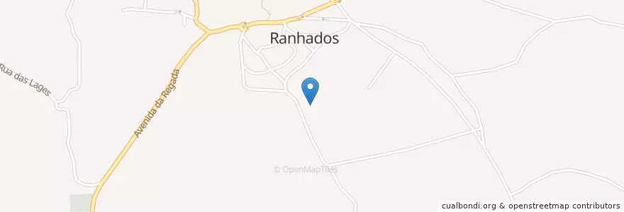 Mapa de ubicacion de Ranhados en البرتغال, الوسطى, فيسيو, فيسيو داو لافويش, فيسيو, Ranhados.