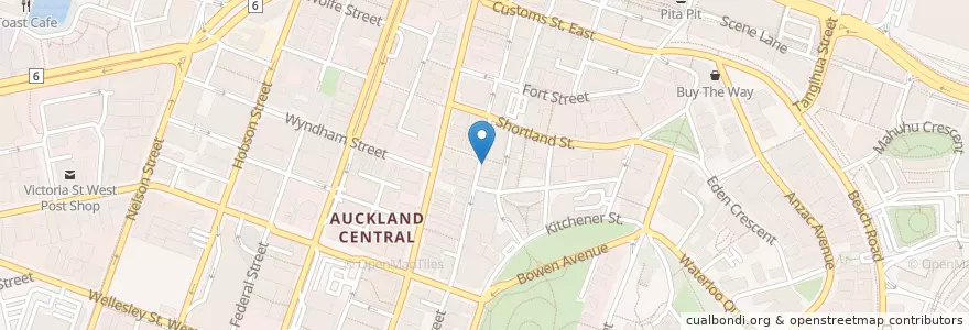 Mapa de ubicacion de Stolen Summer en 新西兰, Auckland, Waitematā.